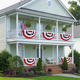 Labrostar indoor-outdoor patriotic flag suited for porch or wall display.