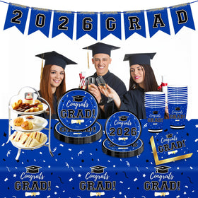 Labrostar 25 pack blue napkins provide quick cleanup and cohesive styling