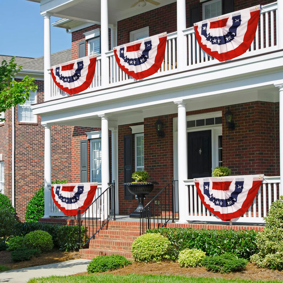 Labrostar red white blue flag enhancing holiday gatherings.