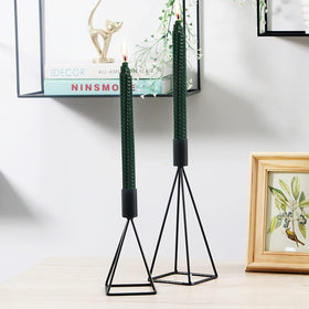 Lacaser beeswax taper candles showing bee hive texture and artisanal charm