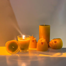 Lacaser mini candles measure 1.77 in by 1.97 in for compact display.