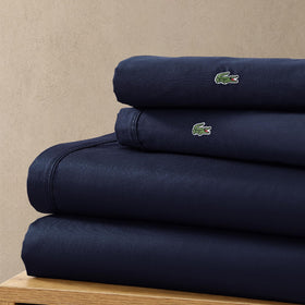 Lacoste machine-washable durability for easy care and long-lasting softness.