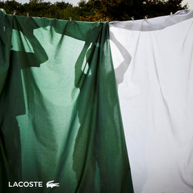 Lacoste navy solid bedding ensemble ready to refresh your bedroom.