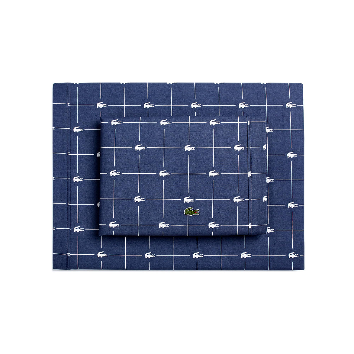 Lacoste Slice easy-care sheets machine washable for effortless maintenance.