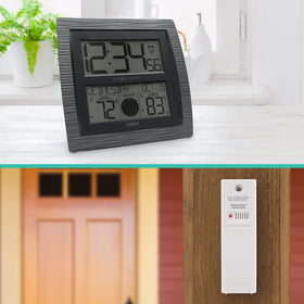 La Crosse BBB86118-INT automatic DST updates keep time consistent.