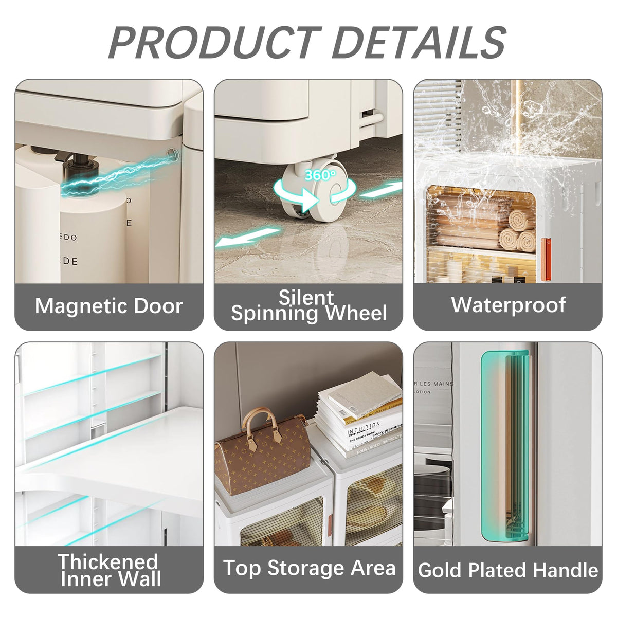 Lacusmall tall narrow storage cabinet open shelves demonstration for bathroom or kitchen use.