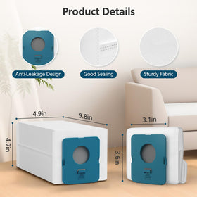 Lacvik anti-leakage design keeps dust contained during bag changes.
