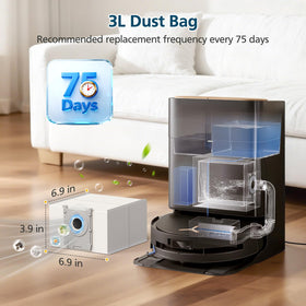 Lacvik dust bag for ECOVACS T30C Omni prevents leaks during cleaning.