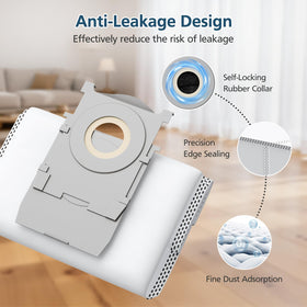 Lacvik dust bag for ECOVACS T80 Omni keeps debris contained.