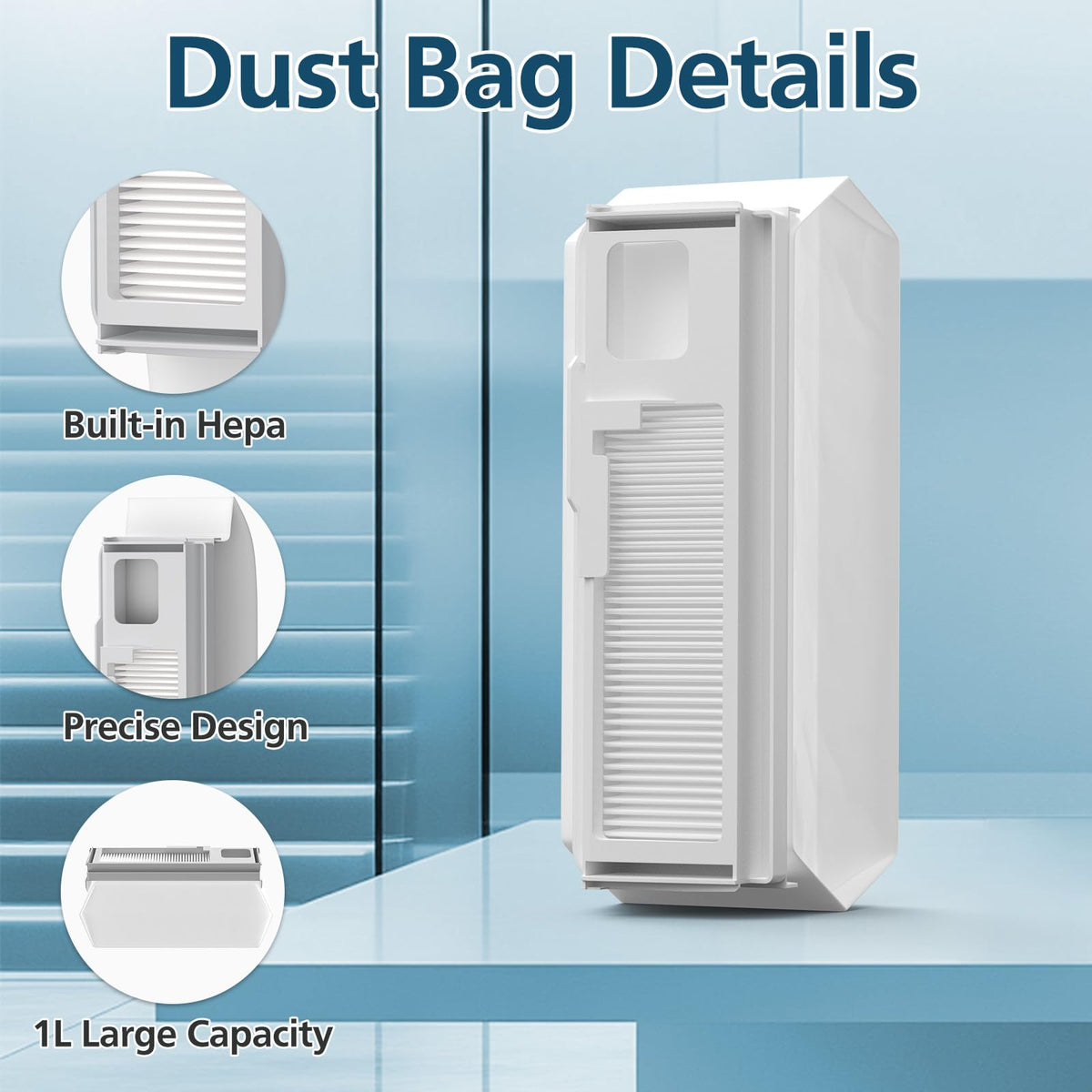 Lacvik dust bag for Freo X Plus featuring 1L capacity and secure fit