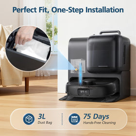 Lacvik leak-proof design prevents dust leakage during disposal.
