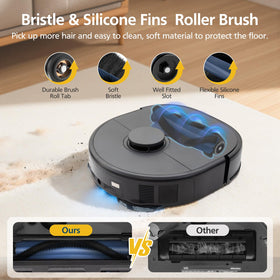 Lacvik eufy X10 Pro Omni mop pads scrub floors gently for better results.