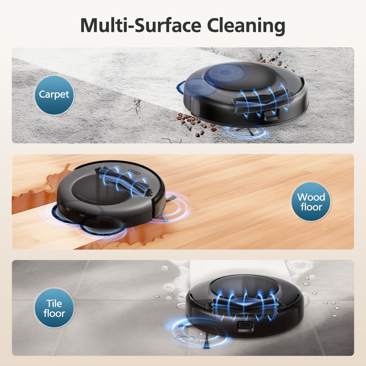 Lacvik Omni C20 in-use floor cleaning on tile
