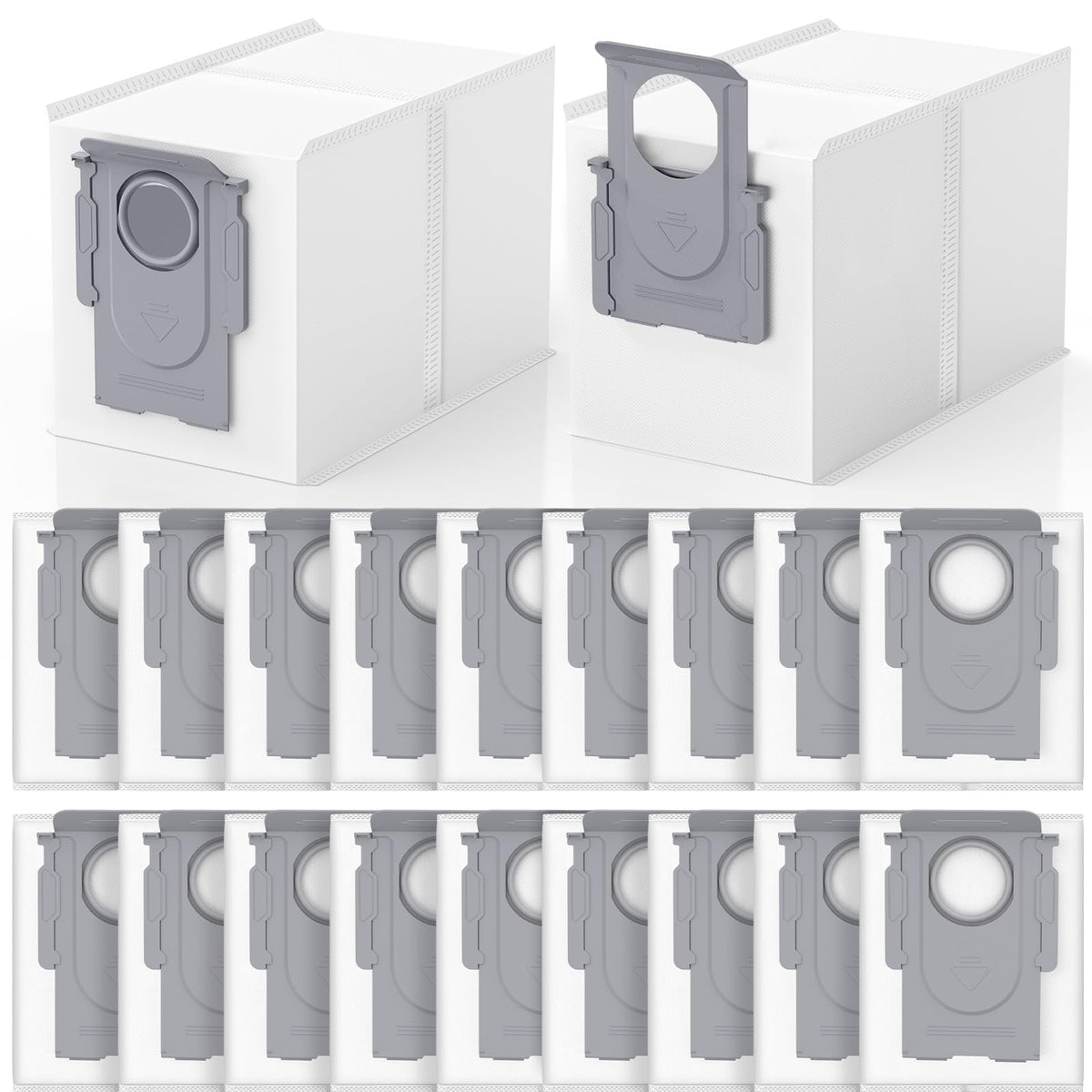 Lacvik QRevo dust bags for QV-35A showing strong containment and simple disposal