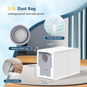 Lacvik Qrevo S5V HEPA filter supports strong suction and clean airflow.
