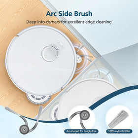 Lacvik Qrevo S5V microfiber mop cloth for efficient dust and grease pickup.