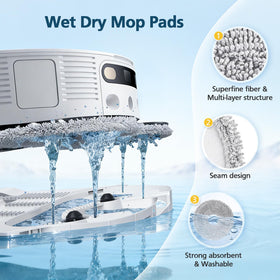 Lacvik Side Brush for Dreame X40 Ultra sweeps dust and hair efficiently