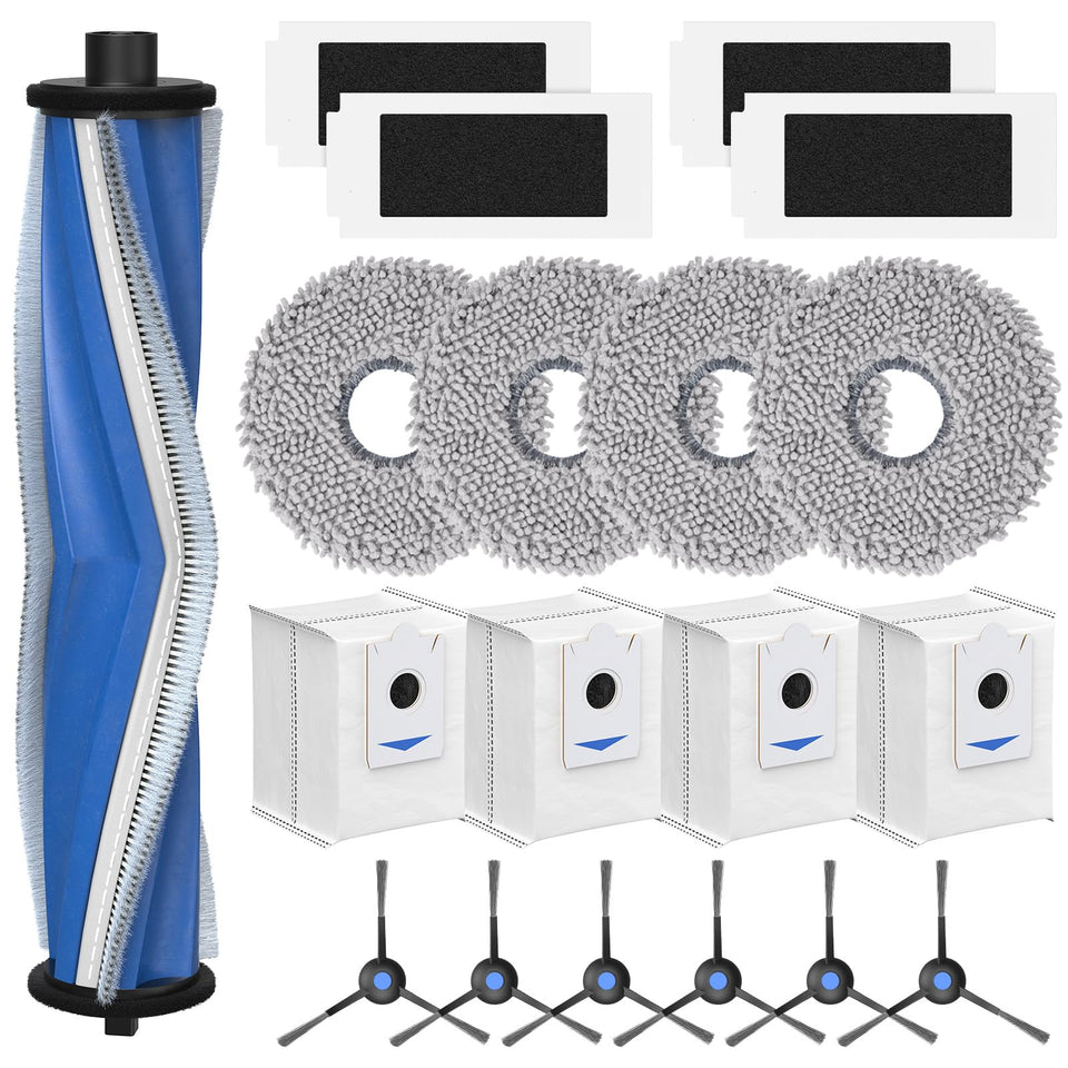 Lacvik T30S V-shaped brush in action for deep cleaning across floors.