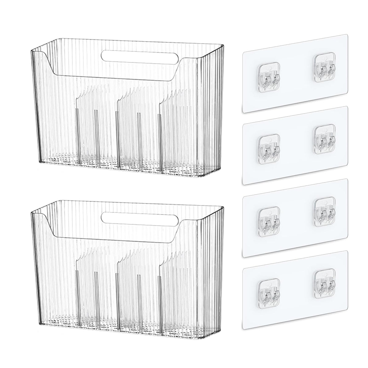 Lae Nuvole two-pack adhesive mount cabinet door organizer on wall for clutter-free space