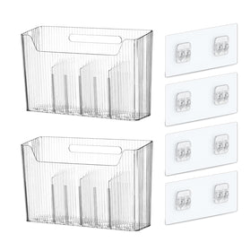 Lae Nuvole two-pack adhesive mount cabinet door organizer on wall for clutter-free space
