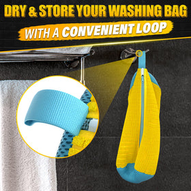 Travel-ready Lagarto XXL shoe bag in yellow for on-the-go care