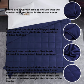 L'AGRATY blanket uses precise positioning technology to keep beads evenly distributed.