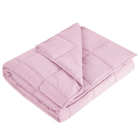 L'AGRATY weighted blanket fabric close-up with soft microfiber for breathable comfort