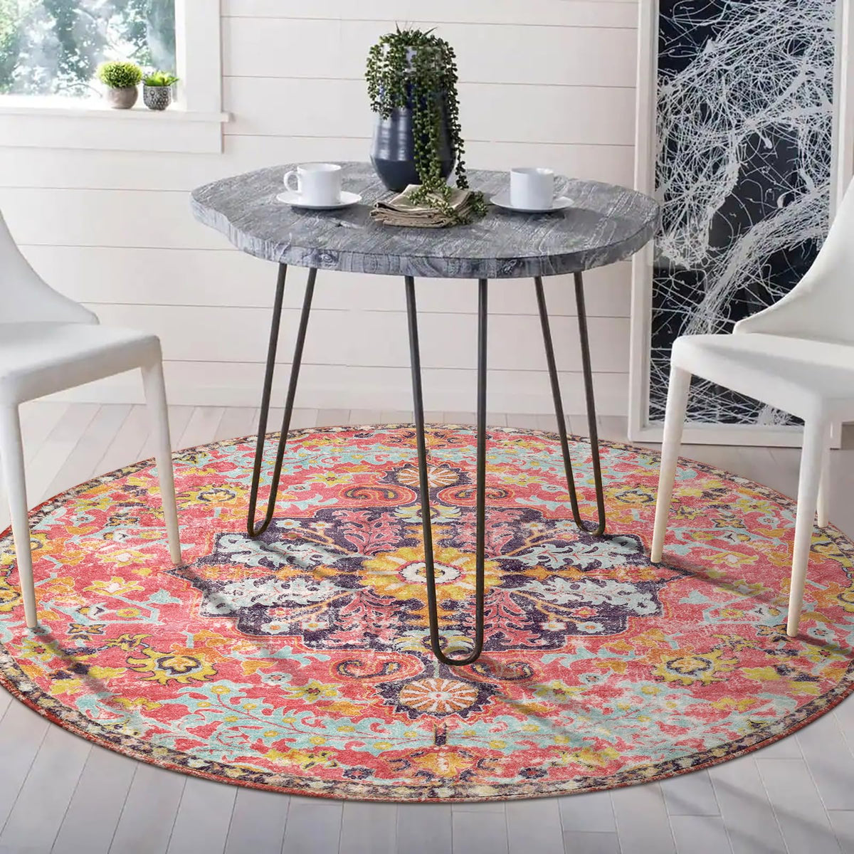 Lahome rug is easy to wash and refresh after daily use