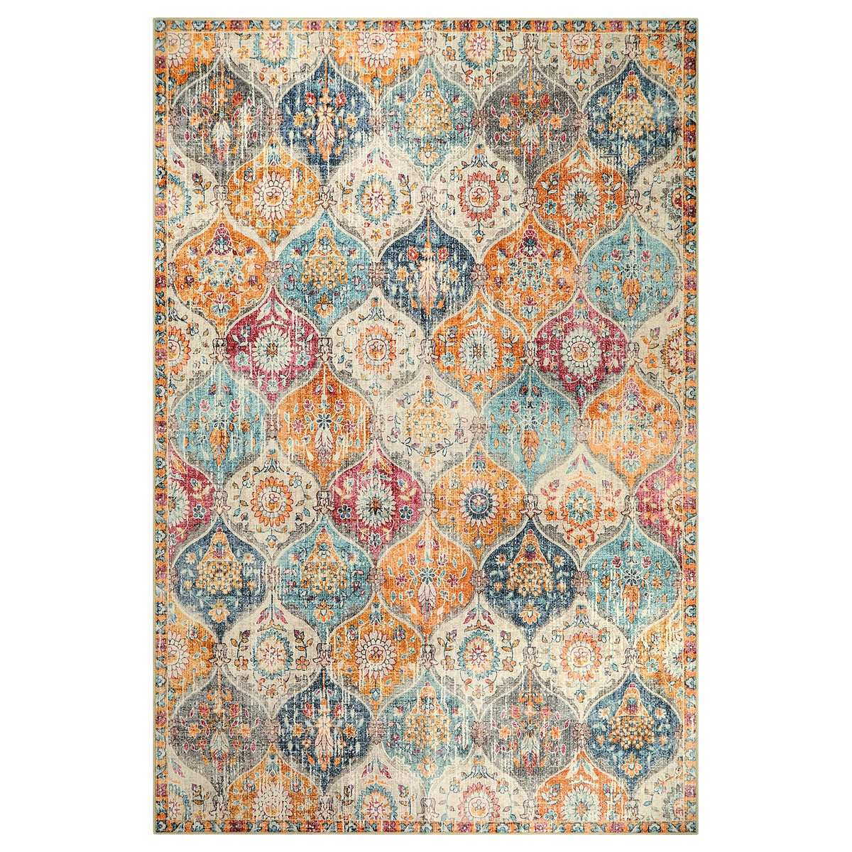 Lahome Elise close-up trellis pattern showing vintage charm and fade-resistant look