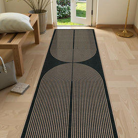 Lahome Enfys rainbow kitchen runner overview shows modern design and versatile decor potential.