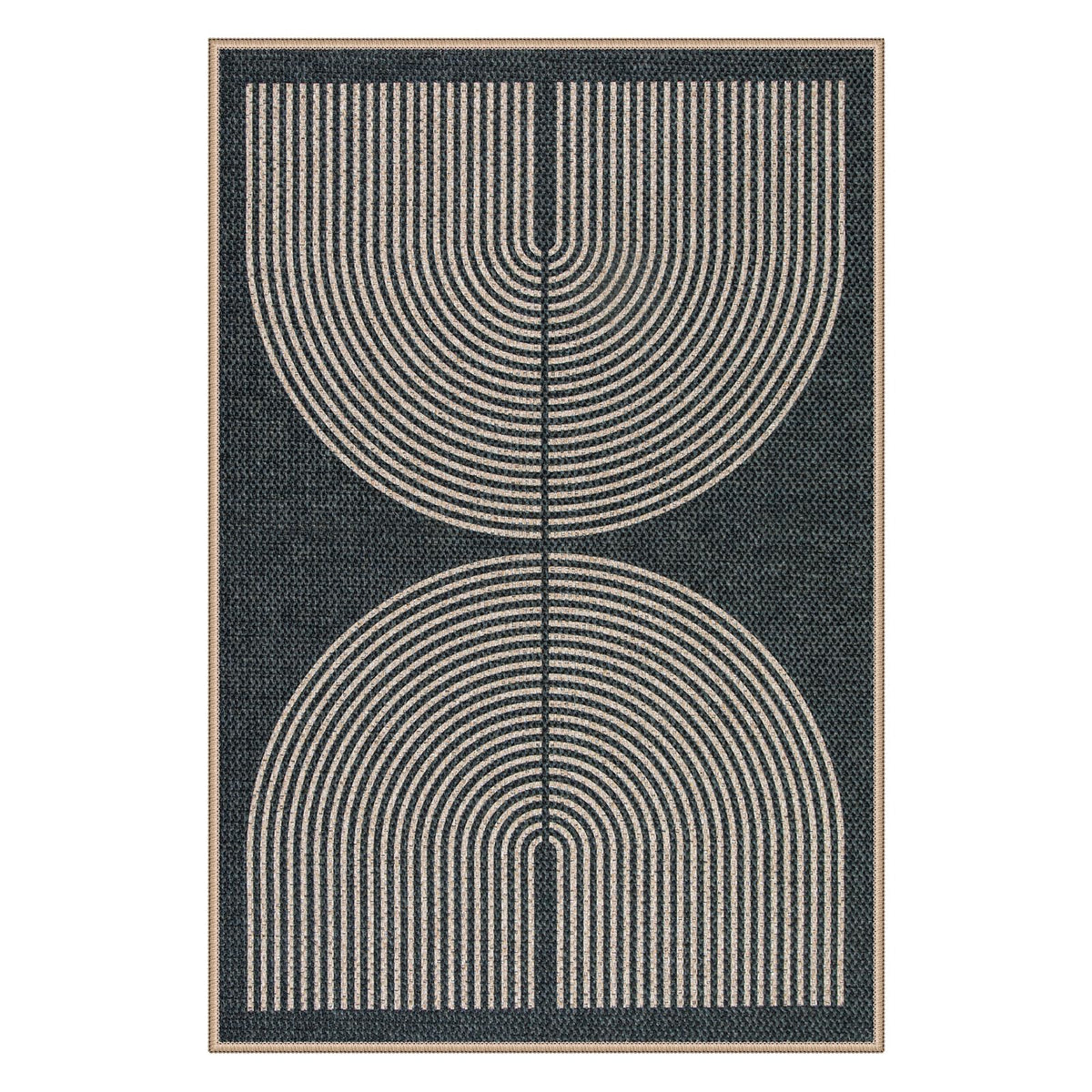 Lahome Enfys Rainbow easy-clean rug cleans with hose or vacuum