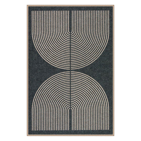 Lahome Enfys Rainbow easy-clean rug cleans with hose or vacuum