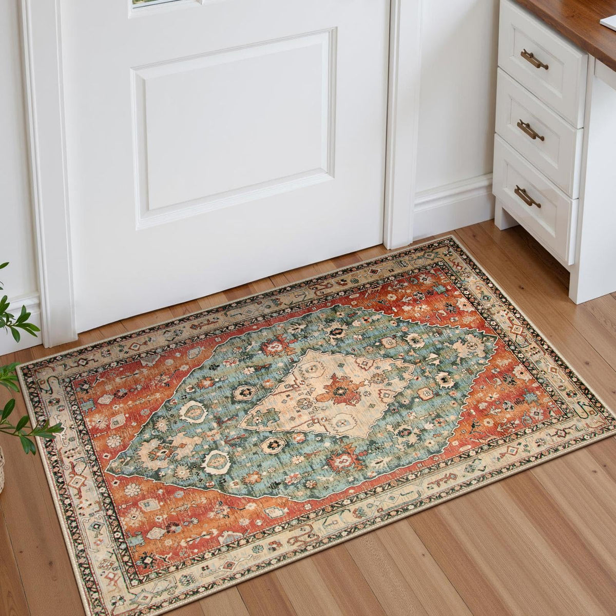 Lahome Felice colorful tribal design brightens spaces while staying durable