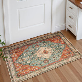 Lahome Felice colorful tribal design brightens spaces while staying durable