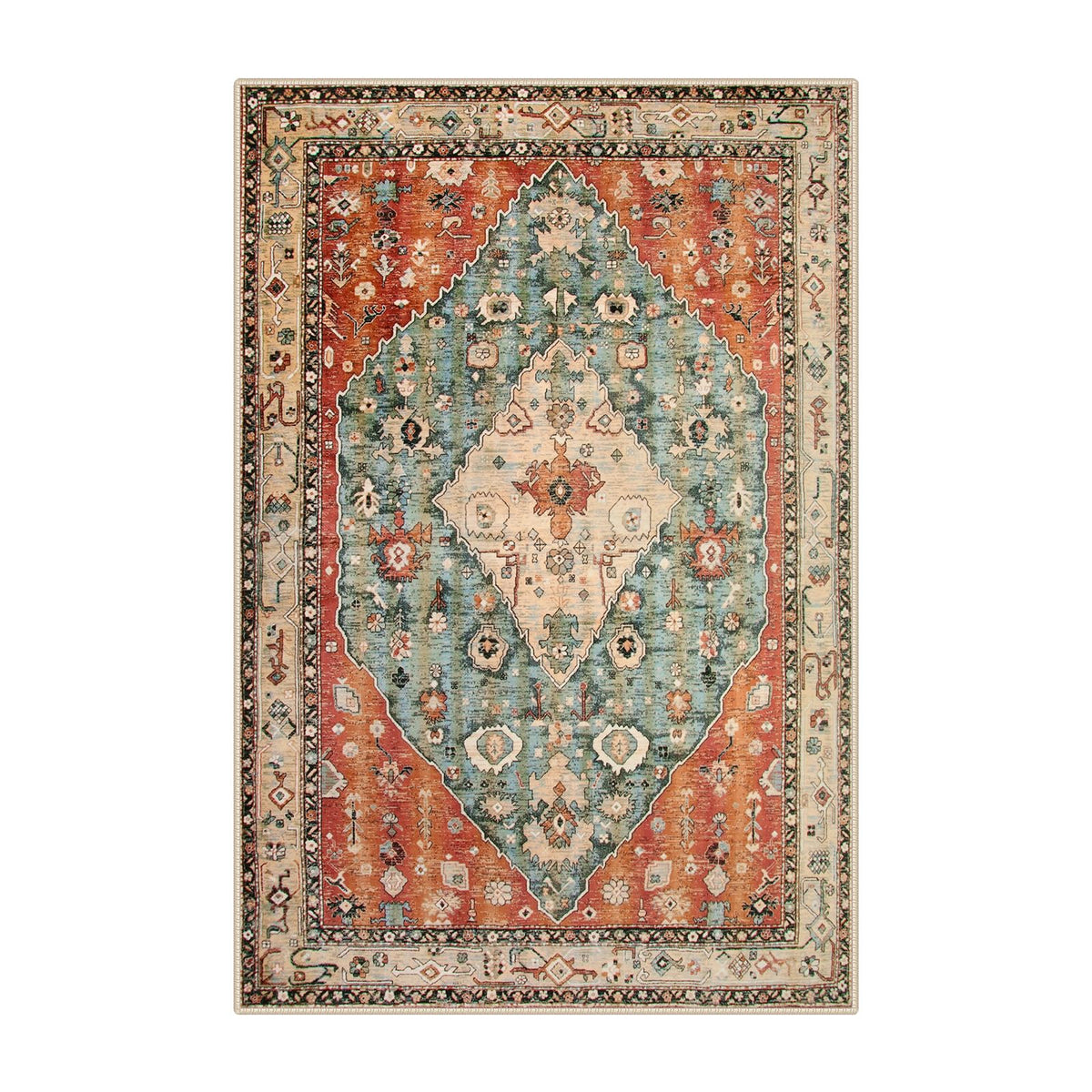 Lahome Felice 2x3 rug fits small spaces and clears door paths