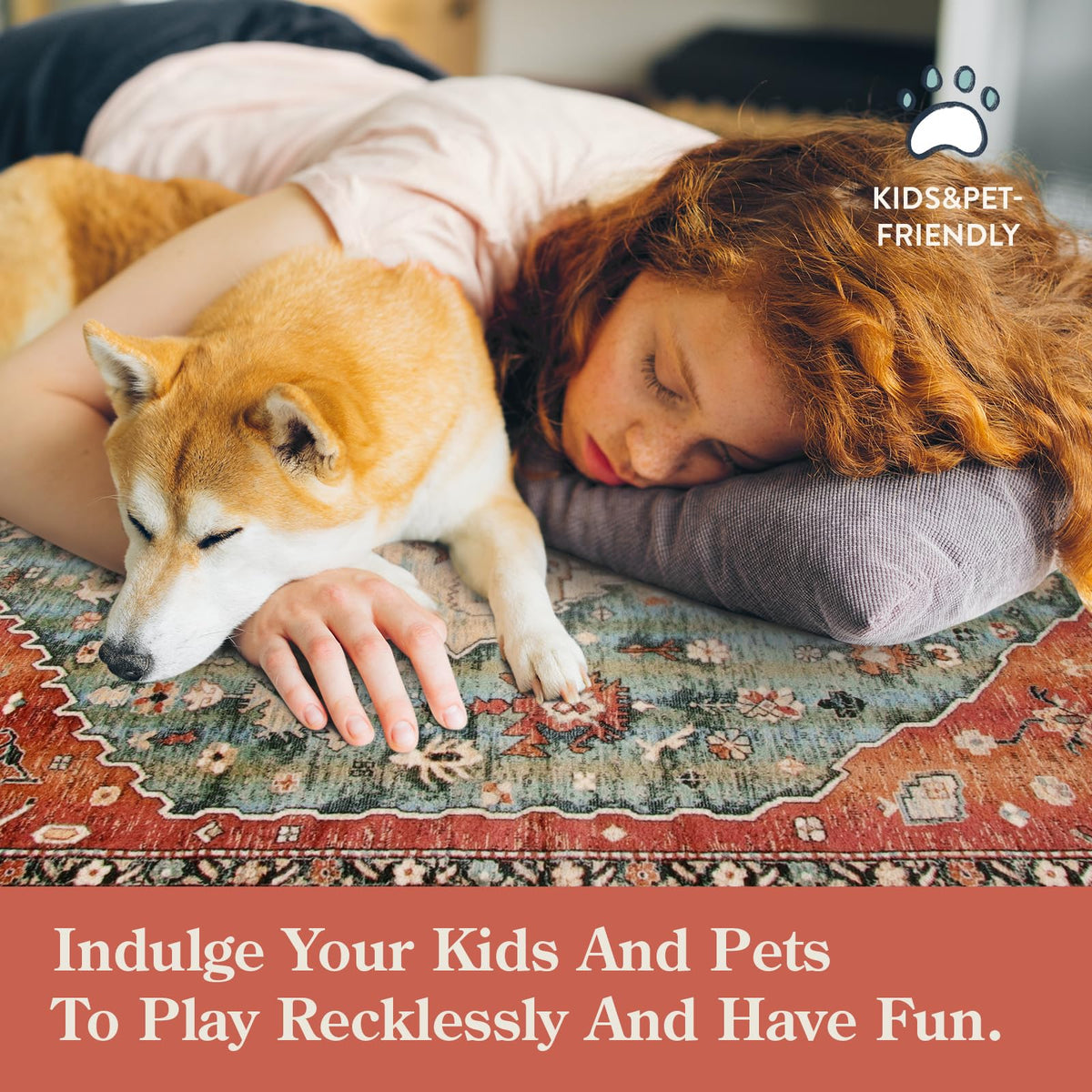 Lahome Felice boho rug with soft texture and fade resistance for daily use
