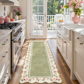 Lahome ultra-thin rug 0.22 pile ideal under furniture with easy cleaning and storage.