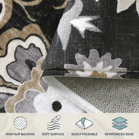 Lahome foldable entry rug easy to move and store