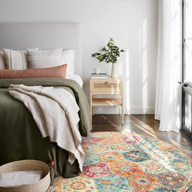 Lahome foldable round rug; easy storage and seasonal use.