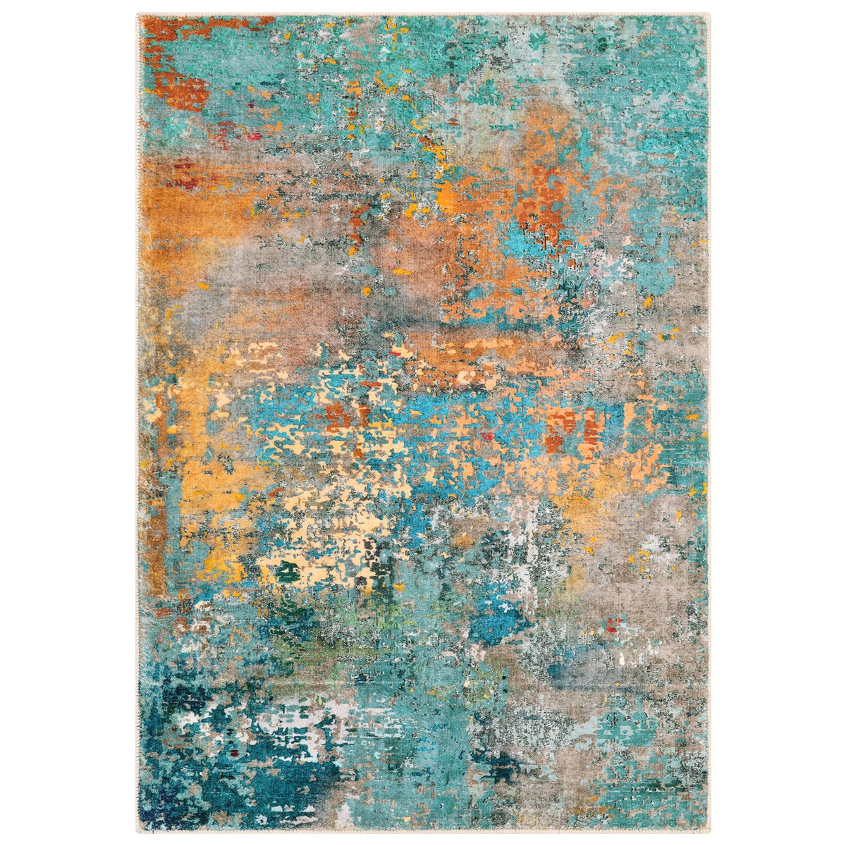 Lahome kid-friendly nursery rug adds playful color