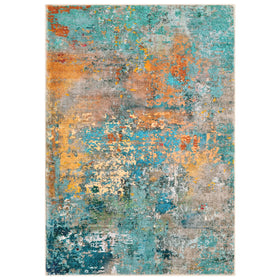 Lahome kid-friendly nursery rug adds playful color
