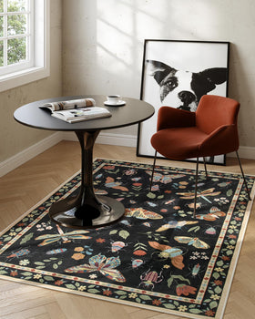 Lahome kids and pets friendly 5x7 rug handles messes in busy homes