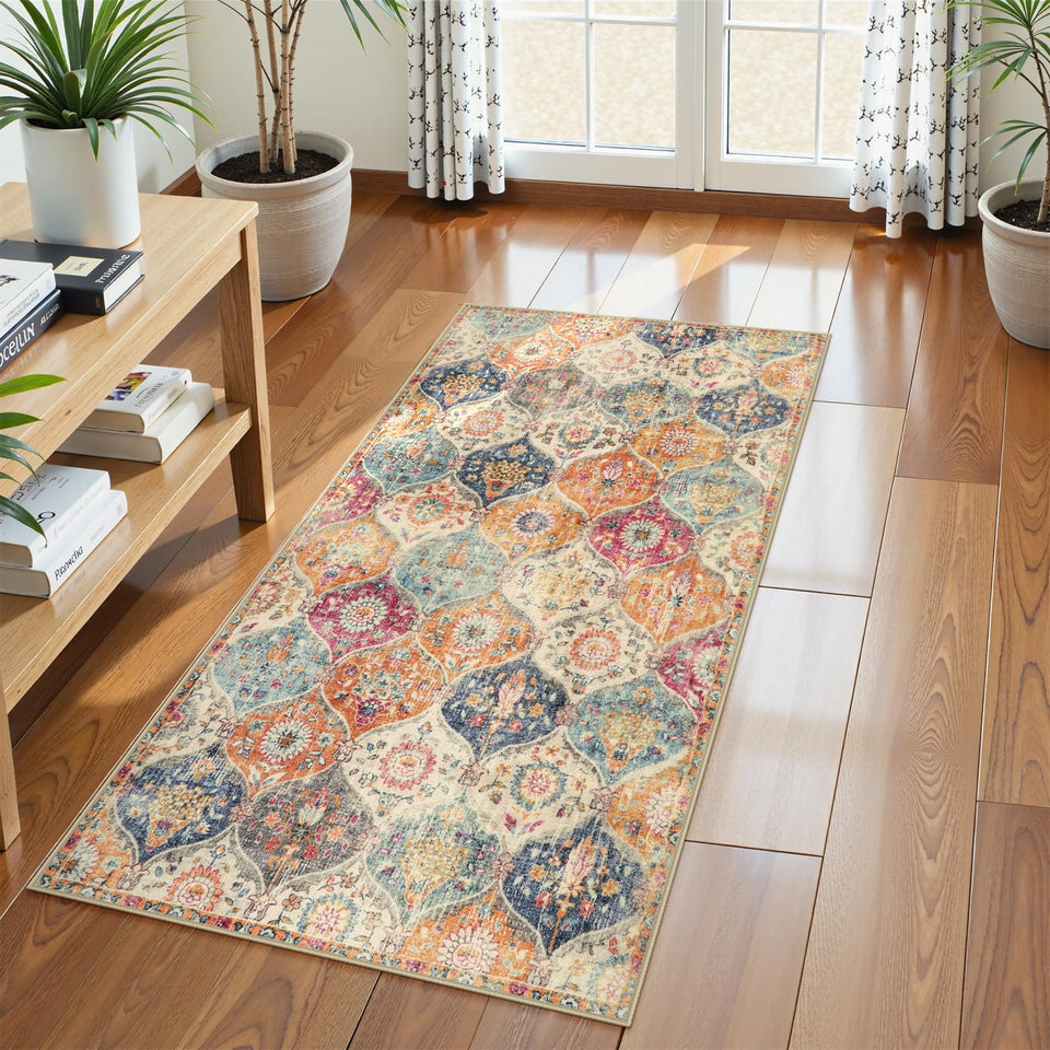 Lahome kitchen rug non-slip 2x4 entryway safety and style.