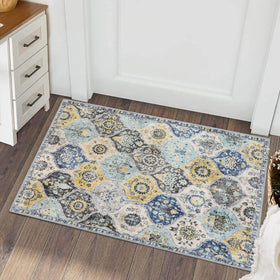 Lahome Elise low-pile rug is door-friendly and suitable for active households.