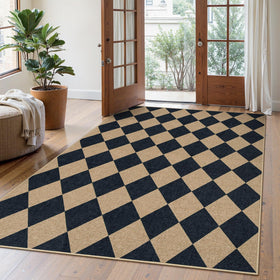 Lahome low-pile non-shedding rug ideal for high-traffic areas.