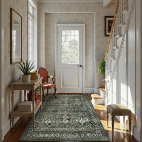 Lahome Margot rug in a dining area complements decor.