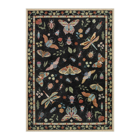 Lahome modern insect pattern 5x7 rug adds natural charm