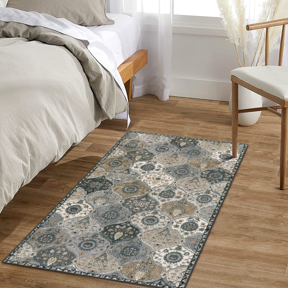 Lahome Moroccan Trellis rug grey tones complement compact spaces with versatile style