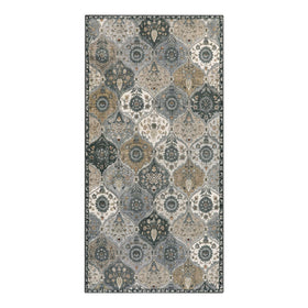Lahome Moroccan Trellis rug soft faux wool surface offers barefoot comfort