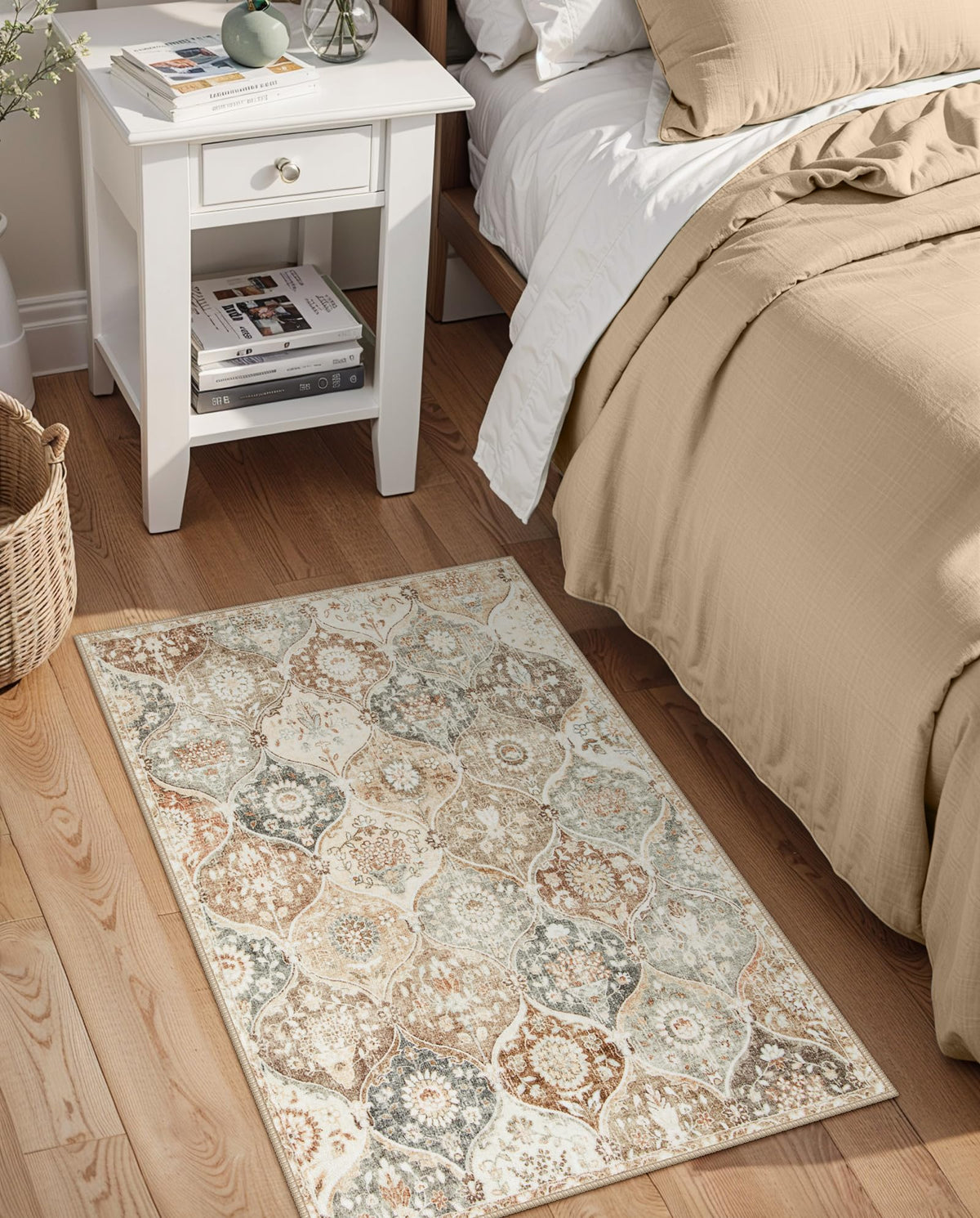 Lahome Non-Slip Backing for steady grip on flat floors